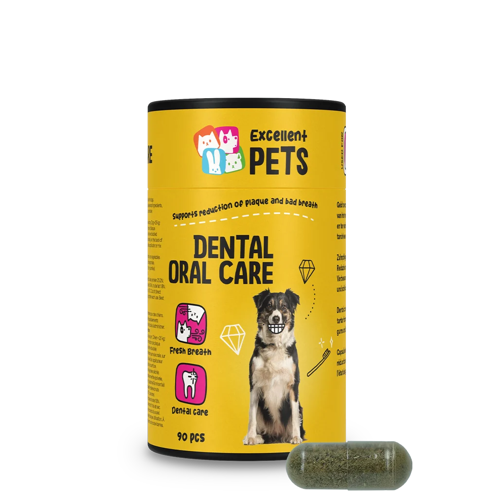 DENT017.png Zahnkapseln für Hunde, 90 Stück – Excellent Pets Dental Oral Care Capsules – Bild 1