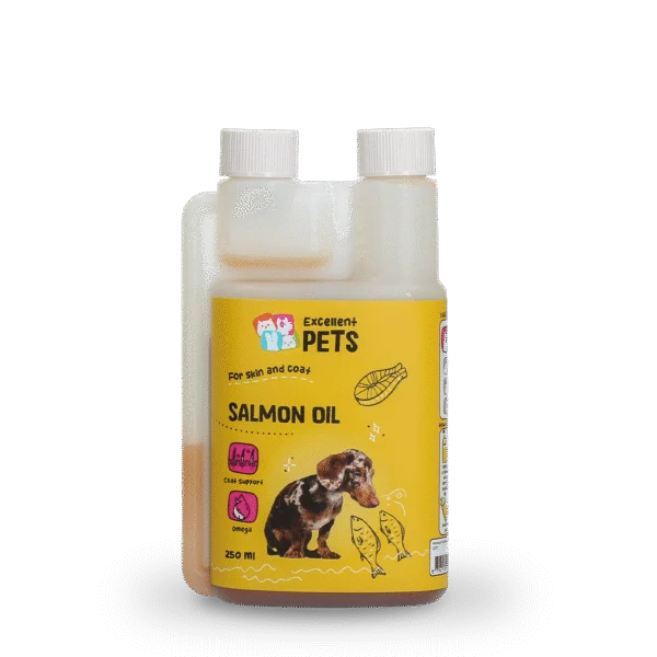Lachsöl für Hunde mit Omega 3 und 6, 250 ml – Excellent Pets Dog Salmon Oil