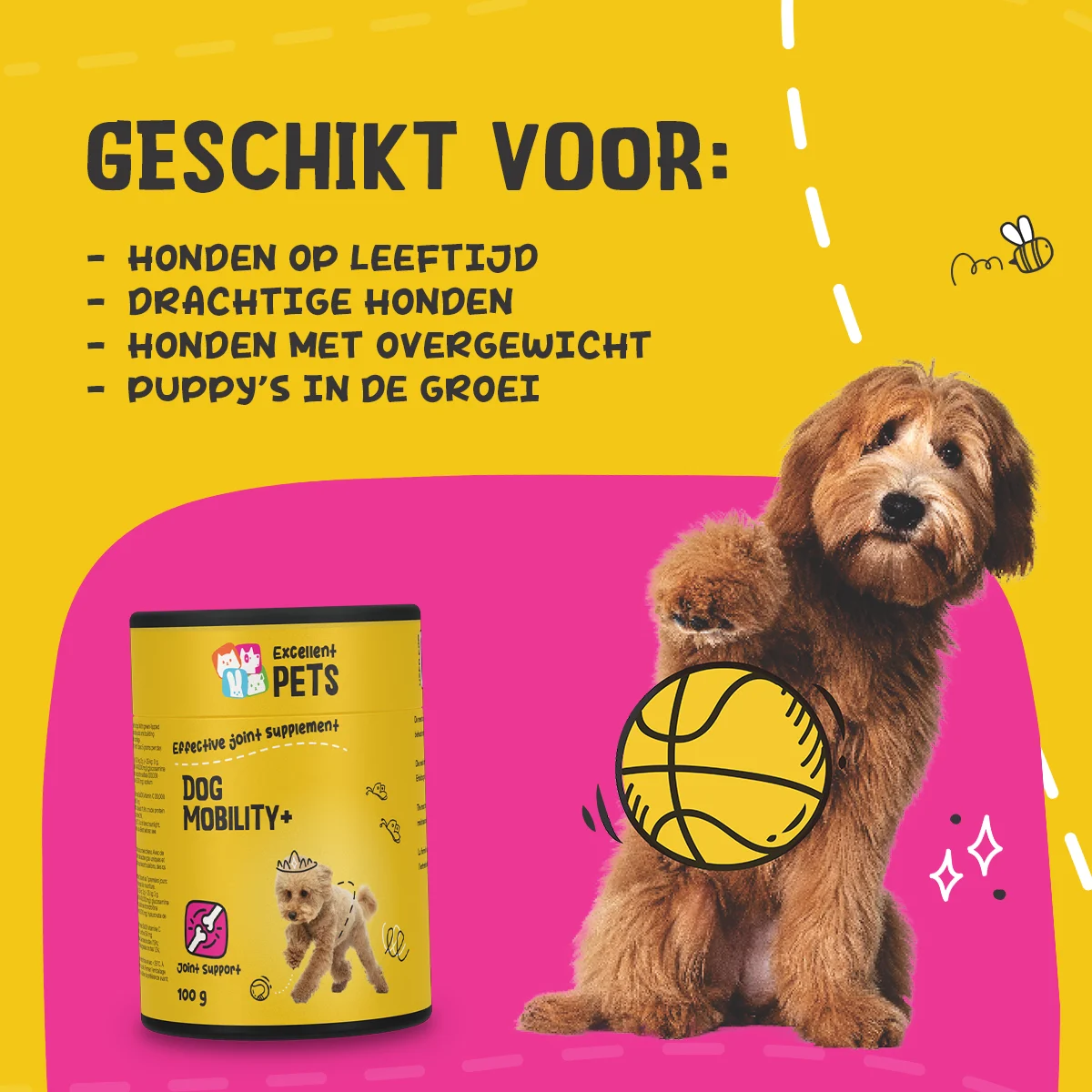 Gelenkergänzungsfutter für Hunde, Pulver, 750 g – Excellent Pets Dog Mobility+ – Bild 6