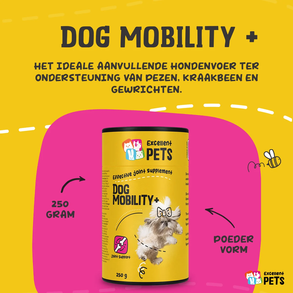 Gelenk Ergänzungsfuttermittel für Hunde in Pulverform, 250 g – Excellent Pets Dog Mobility+ – Bild 4
