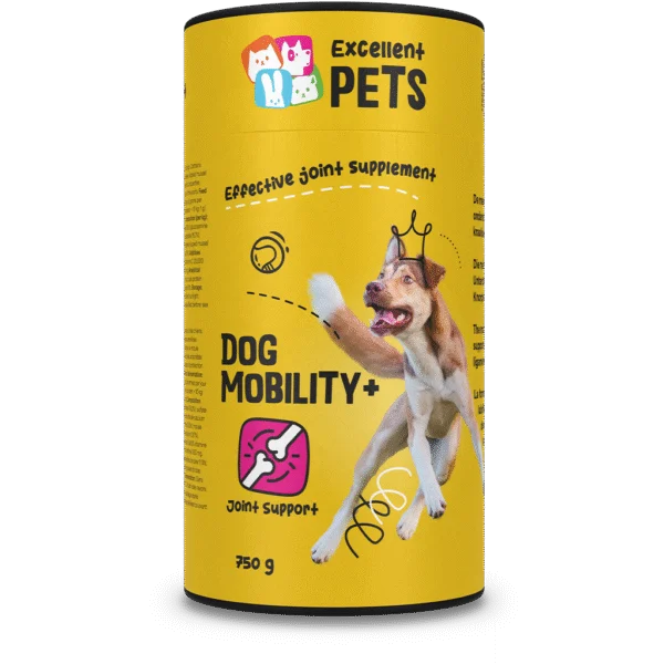 Gelenkergänzungsfutter für Hunde, Pulver, 750 g – Excellent Pets Dog Mobility+