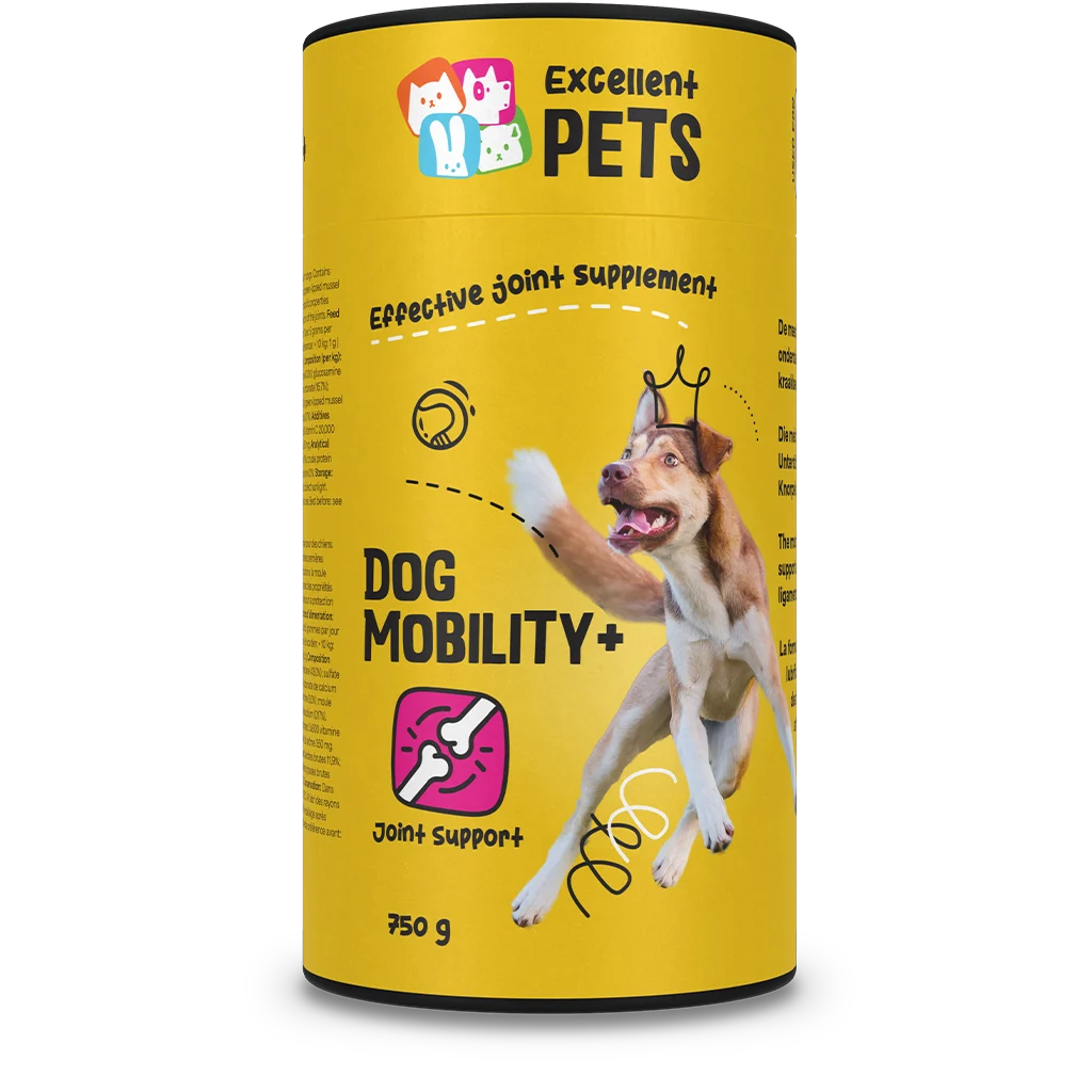Gelenkergänzungsfutter für Hunde, Pulver, 750 g – Excellent Pets Dog Mobility+ – Bild 1