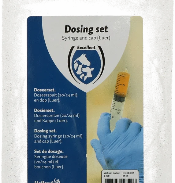 Dosierset mit Dosierspritze 20/24 ml und Luer Kappe