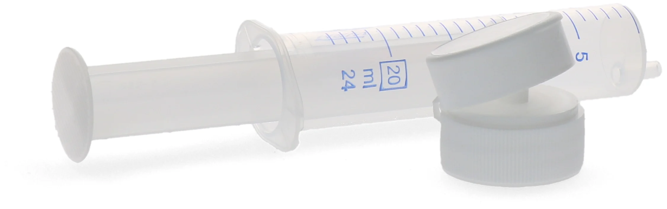 Dosierset mit Dosierspritze 20/24 ml und Luer Kappe – Bild 2