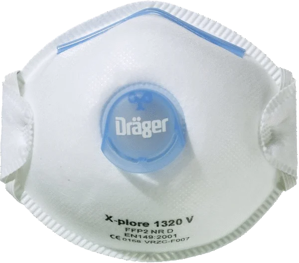 FFP2 Staubmaske mit Ausatemventil, 10 Stück – Dräger X-plore 1320 FFP2 V