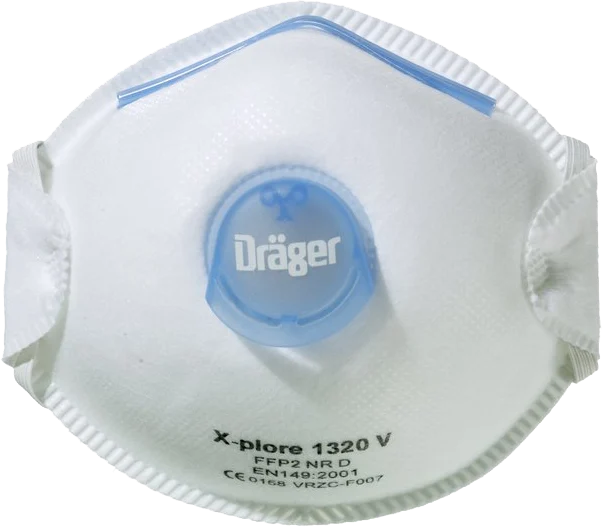 FFP2 Staubmaske mit Ausatemventil, 10 Stück – Dräger X-plore 1320 FFP2 V – Bild 1