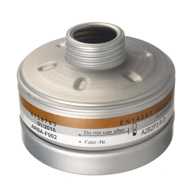 Maskenfilter A2B2-P3 mit RD40 Rundgewindeanschluss – Dräger Filter RD 40 A2B2-P3