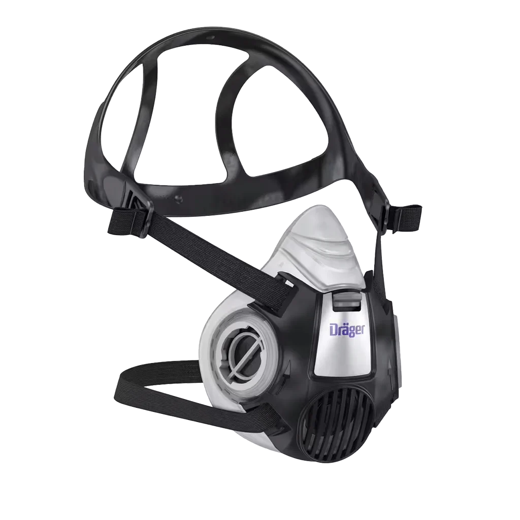DRAGR55332.png Halbmaske mit Silikonmaskenkörper und Bajonettanschluss, L – Dräger X-plore 3300 – Bild 1
