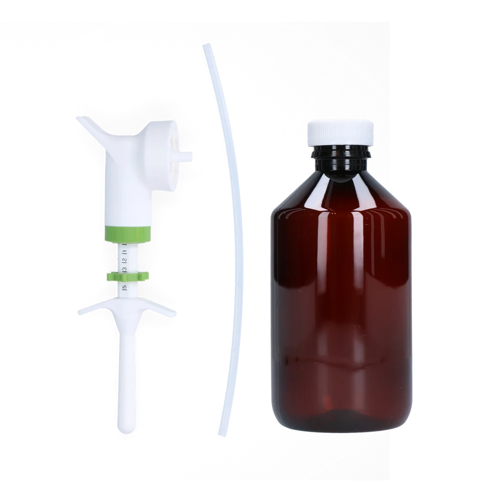DREN0094.png Drench Dosierset für Kälber, Ferkel und Lämmer, einstellbar von 1 bis 5 ml – Excellent Drench-Dose Automatic – Bild 1