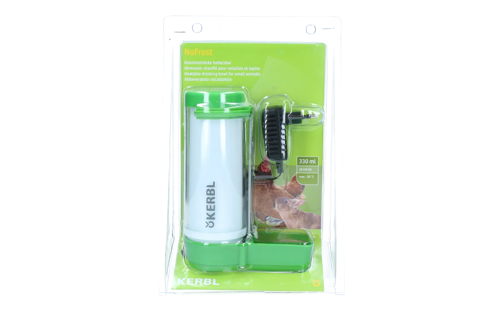 Beheizbarer Trinkautomat für Kleintiere, 330 ml, 8 W – Kerbl NoFrost – Bild 3