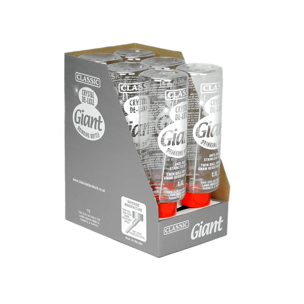 Kunststofftrinkflasche für Nagetiere, 1100 ml – Classic Crystal Deluxe – Bild 3