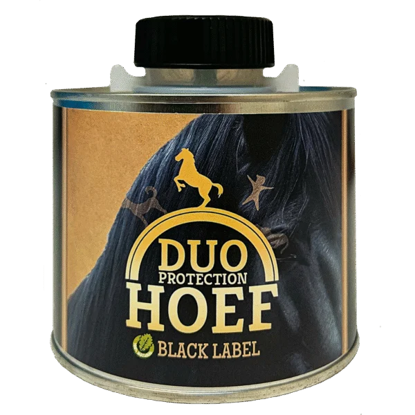 Schwarzes Hufpflegemittel für dunkle Hufe, 500 ml – Duo Protection Hoef Black Label