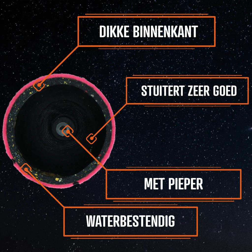 Hundetennisball mit Quietscher M, Ø 6 cm, Rosa – Dog Comets Neutron Star – Bild 5