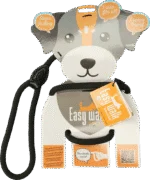 Hundegeschirr mit Seilleine, Schwarz – Easy Walk Handmodell