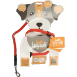 Hundegeschirr mit Leine aus Seil, Rot, Mini 300 cm – Easy Walk Schultermodell