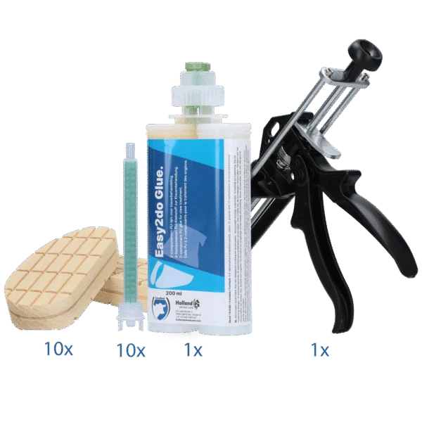 Klauenkleber Starterset für 10 Behandlungen, 200 ml – Excellent Easy2do Glue