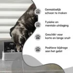 Anti Schling Napf für Hunde mit Sternenmuster, XS 14 cm, Grau – Eat Slow Live Longer Star – Bild 4