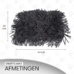Schnüffelmatte für Hunde mit Stoffstreifen, Grau, 44 x 28 cm – Eat Slow Live Longer Play Mat – Bild 6