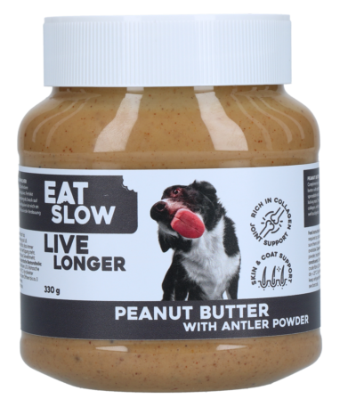 Erdnussbutter für Hunde für Schleckmatten – Eat Slow Live Longer Erdnussbutter + Kollagenpulver
