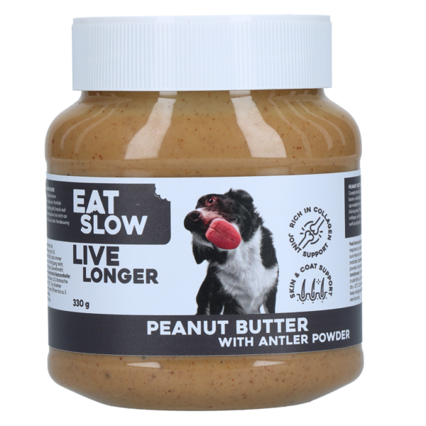 Erdnussbutter für Hunde für Schleckmatten – Eat Slow Live Longer Erdnussbutter + Kollagenpulver