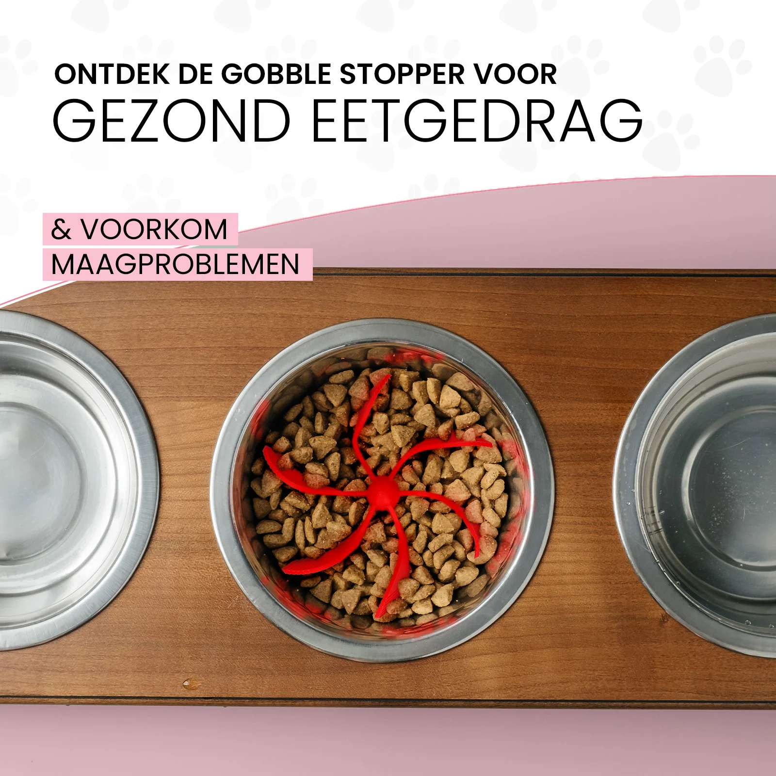 Anti Schling Einsatz für Hunde aus Silikon mit Saugnäpfen, M, Bodendurchmesser 11,5 cm, Rosa – Eat Slow Live Longer Gobble Stopper – Bild 4