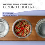 Anti Schling Einsatz für Hundenäpfe mit Saugnäpfen, Blau M, Bodendurchmesser 11,5 cm – Eat Slow Live Longer Gobble Stopper – Bild 4