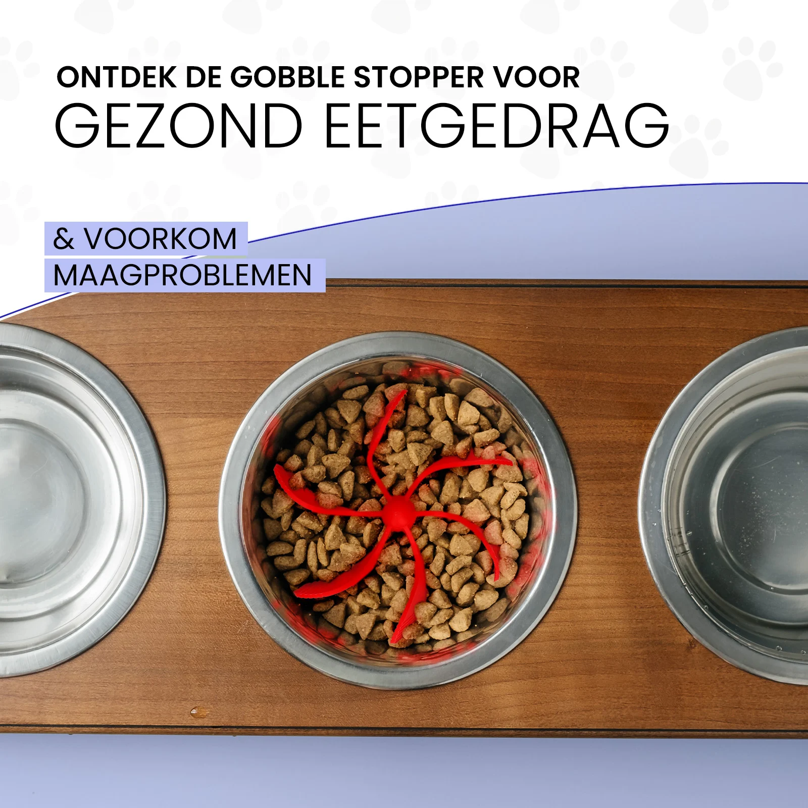Anti Schling Einsatz für Hundenäpfe mit Saugnäpfen, Blau M, Bodendurchmesser 11,5 cm – Eat Slow Live Longer Gobble Stopper – Bild 4
