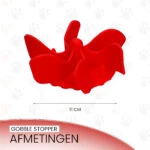 Antischlingnapfeinsatz für Hundenäpfe mit Saugnäpfen, Rot M, Bodendurchmesser 11,5 cm – Eat Slow Live Longer Gobble Stopper – Bild 5