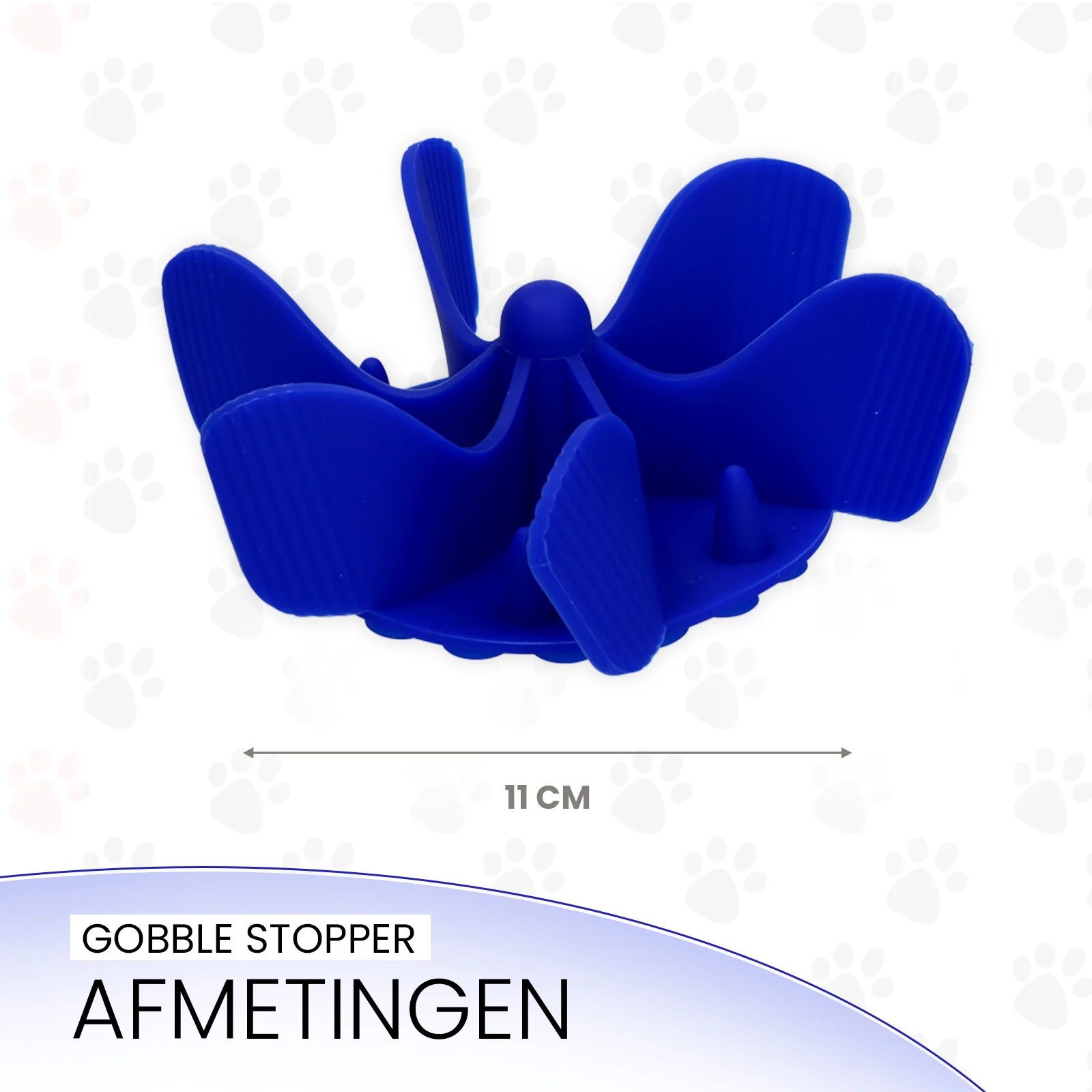 Anti Schling Einsatz für Hundenäpfe mit Saugnäpfen, Blau M, Bodendurchmesser 11,5 cm – Eat Slow Live Longer Gobble Stopper – Bild 5