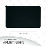 Futternapfunterlage aus Silikon mit erhöhtem Rand, M 38 x 54 cm, Grau – Eat Slow Live Longer Spill Mat – Bild 5