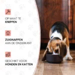 Antischlingnapfeinsatz für Hundenäpfe mit Saugnäpfen, Rot M, Bodendurchmesser 11,5 cm – Eat Slow Live Longer Gobble Stopper – Bild 6