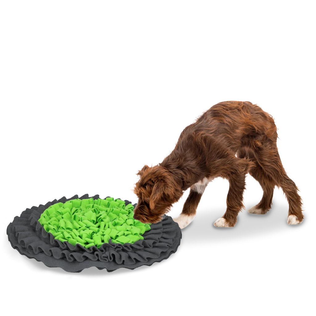Schnüffelmatte mit Kordelzug Ø 50 cm – Eat Slow Live Longer Snuffle Mat – Bild 2