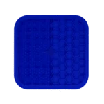 Schleckmatte für Hunde mit Noppen und Wabenstruktur, 21 x 21 cm, Blau – Eat Slow Live Longer Lick Mat Duo M – Bild 2