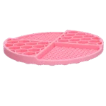 Runde Schleckmatte mit tiefen Vertiefungen, Rosa, ø 21 cm – Eat Slow Live Longer Lick Mat Dimensions Circle – Bild 2