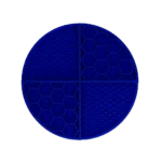 Runde Schleckmatte mit tiefen Vertiefungen, Blau, ø 21 cm – Eat Slow Live Longer Lick Mat Dimensions Circle – Bild 2