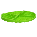 Runde Schleckmatte mit tiefen Mulden, Grün, ø 21 cm – Eat Slow Live Longer Lick Mat Dimensions Circle – Bild 3