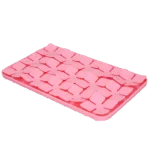 Leckmatte für Hunde mit blütenförmigen Blütenblättern und Saugnäpfen, 21 x 34 cm, Rosa – Eat Slow Live Longer Lick Mat Dimensions Flower – Bild 3