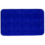 Schleckmatte für Hunde mit blumenförmigen Laschen und Saugnäpfen, 21 x 34 cm, Blau – Eat Slow Live Longer Lick Mat Dimensions Flower – Bild 2