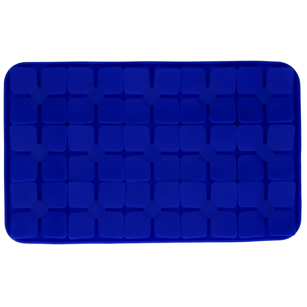 Schleckmatte für Hunde mit blumenförmigen Laschen und Saugnäpfen, 21 x 34 cm, Blau – Eat Slow Live Longer Lick Mat Dimensions Flower – Bild 2