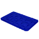 Schleckmatte für Hunde mit blumenförmigen Laschen und Saugnäpfen, 21 x 34 cm, Blau – Eat Slow Live Longer Lick Mat Dimensions Flower – Bild 3