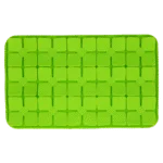 Schleckmatte für Hunde mit blumenförmigen Laschen und Saugnäpfen, 21 x 34 cm, Grün – Eat Slow Live Longer Lick Mat Dimensions Flower – Bild 2