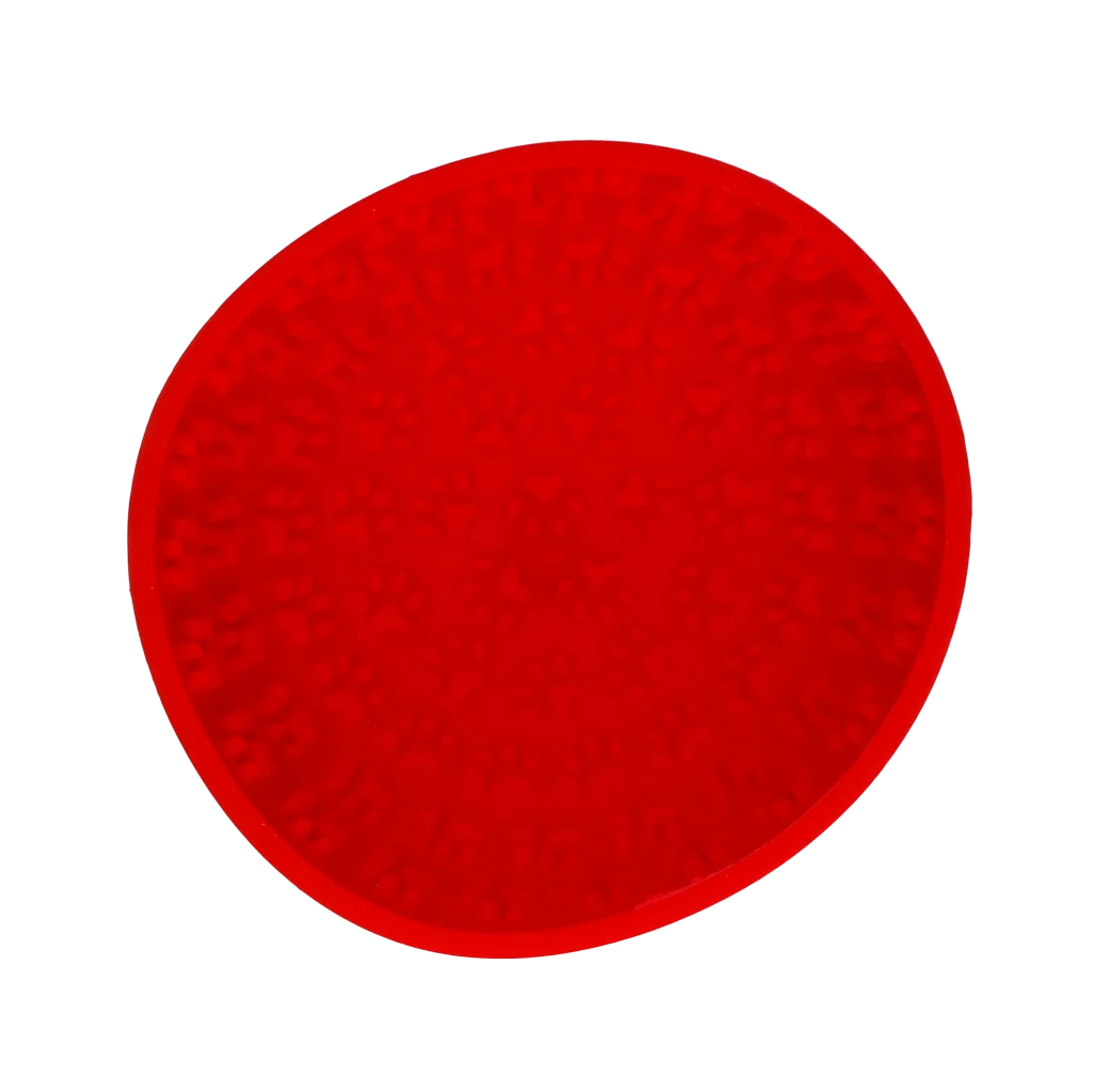 Antischlingnapf für Hunde mit Schleckmatte, Rot, 17 cm – Eat Slow Live Longer Lick Mat Wobble Bowl – Bild 2