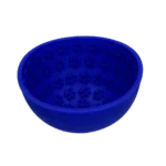 Anti Schling Napf für Hunde mit rundem Boden und Noppen, Ø 17 cm, Blau – Eat Slow Live Longer Lick Mat Wobble Bowl – Bild 3