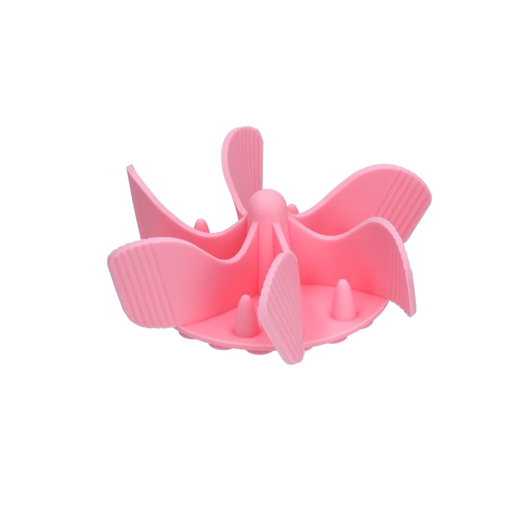 Anti Schling Einsatz für Hunde aus Silikon mit Saugnäpfen, M, Bodendurchmesser 11,5 cm, Rosa – Eat Slow Live Longer Gobble Stopper – Bild 2