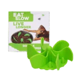 Anti Schling Einsatz für Hundenäpfe mit Saugnäpfen, Grün M, Bodendurchmesser 11,5 cm – Eat Slow Live Longer Gobble Stopper