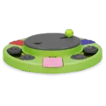 Hundepuzzle für Futterbrocken und Snacks mit rutschfesten Füßen – Eat Slow Live Longer Puzzle Circle – Bild 3