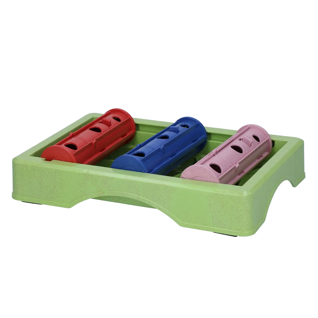 Hundepuzzle für Trockenfutter und Snacks mit rutschhemmenden Füßen – Eat Slow Live Longer Puzzle Roller – Bild 2
