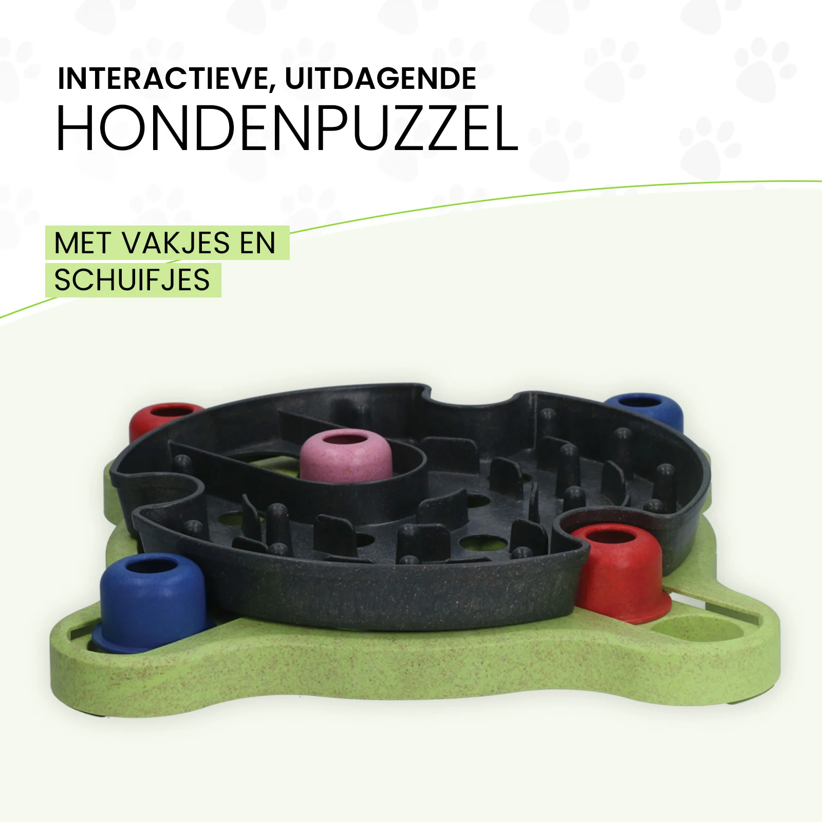 Hunde Futterpuzzle für Trockenfutter und Snacks mit Antirutschfüßen – Eat Slow Live Longer Puzzle Roundabout – Bild 4