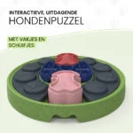 Hundepuzzle mit Schiebeteilen für Trockenfutter und Snacks – Eat Slow Live Longer Puzzle Disc – Bild 3