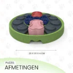 Hundepuzzle mit Schiebeteilen für Trockenfutter und Snacks – Eat Slow Live Longer Puzzle Disc – Bild 4